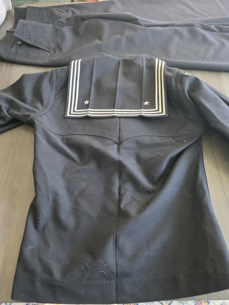 Vintage Navy Uniform Wool 2 Piece