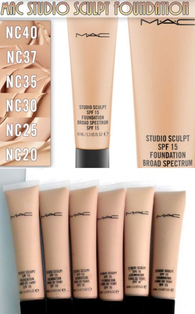 MAC STUDIO SCULPT SPF15 FOUNDATION 40ML /1.3 Oz, 100% AUTHENTIC, CHOOSE SHADE