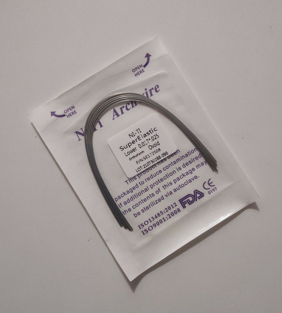 10pc/pack Dental Orthodontic Super Elastic Niti Arch Wire Rectangular Ovoid Form