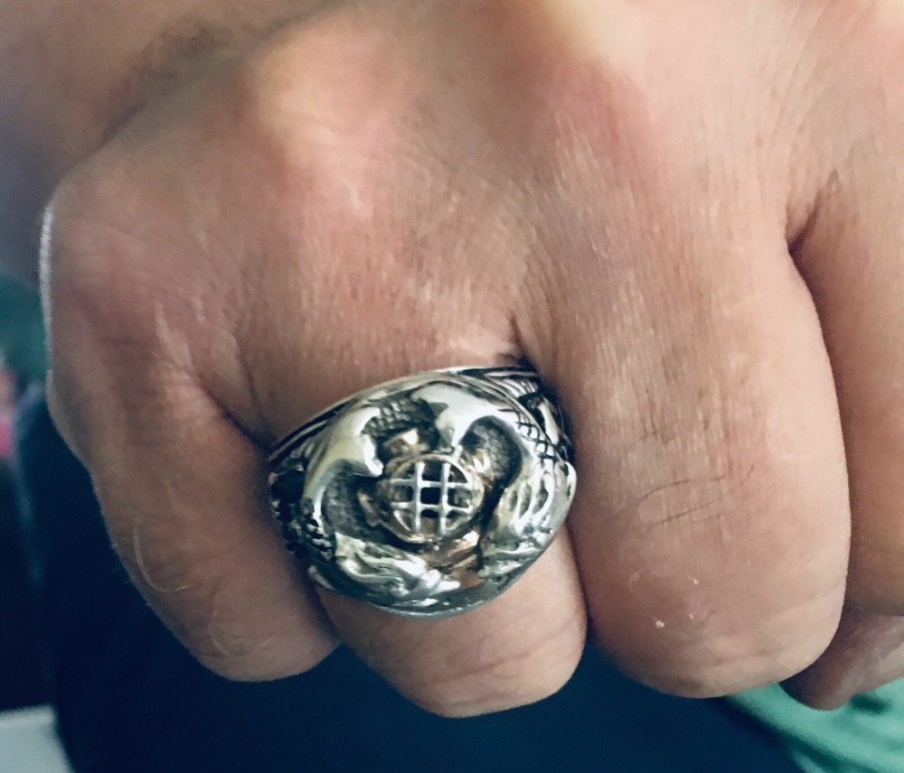 USN Saturation Divers Ring Bronze sterling silver