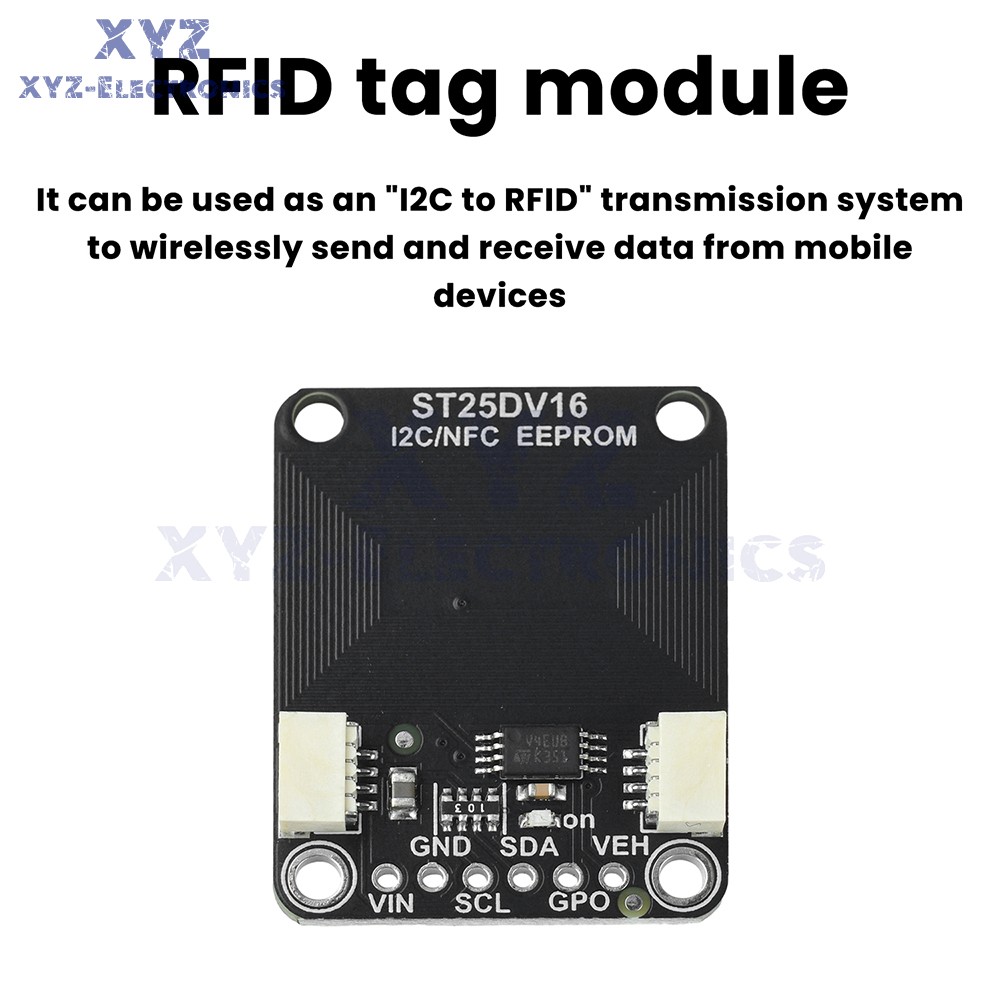 ST25DV16K I2C RFID Dynamic Tag Module Compatible with STEMMA QT/Qwiic Interface