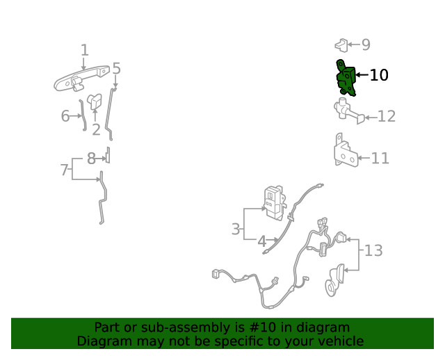 Genuine GM Upper Hinge 15826973