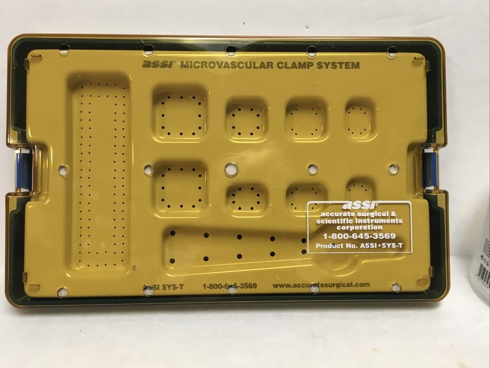 Microvascular Clamp Case with Insert Tray, (Case and Insert Tray Only No Clamps)