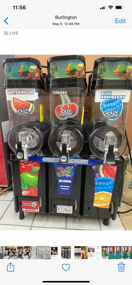 cabspa 3 compartment slush machine