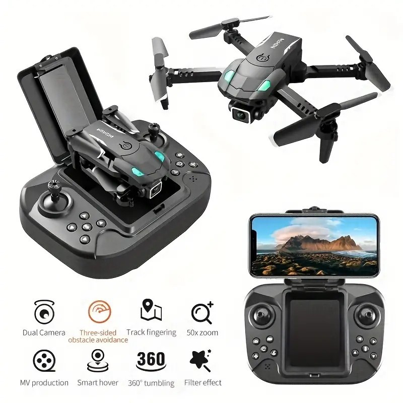 Mini Drones With 4K HD Dual Camera. WIFI Camera Foldable Quadcopter.