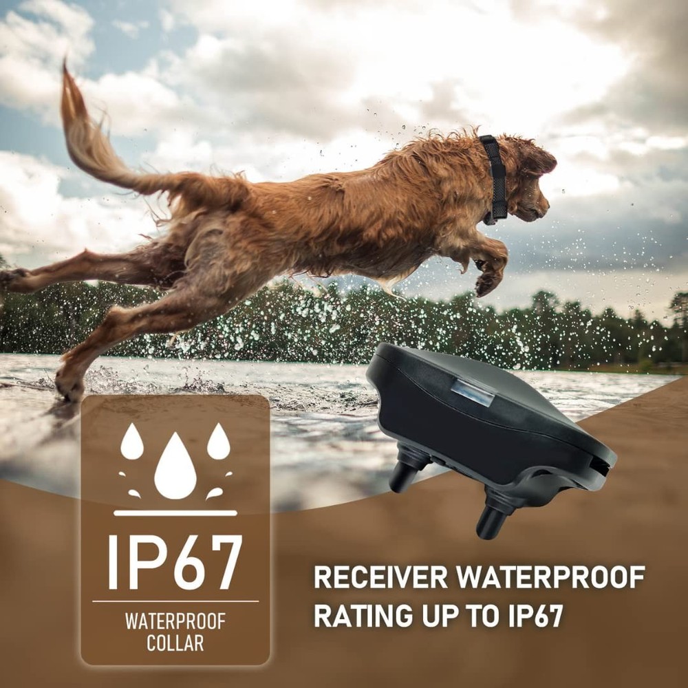 Dog Training Collar | Shock Collar with Beep | Vibration, Safe Static | Dog T...