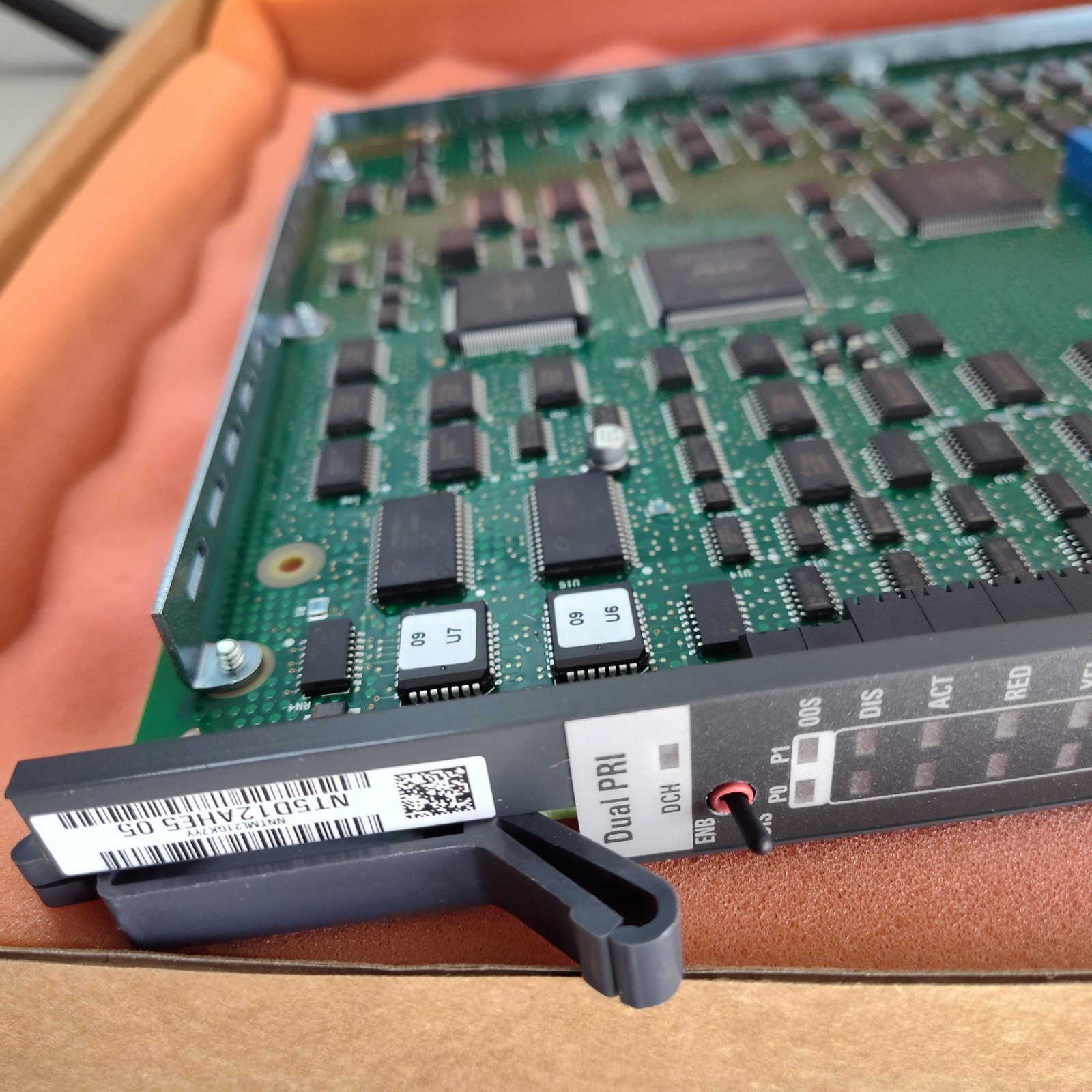 Nortel NT5D12AHE5 Dual PRI Interface Circuit Card Rack Mount Telecom Module