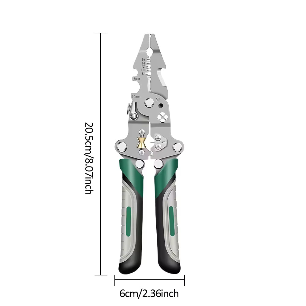 Foldable wire stripper, pulley design multi-function electrician wire splitter