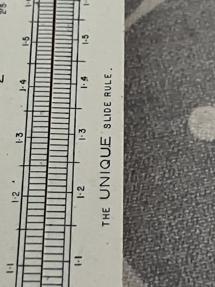 The Unique Slide Rule