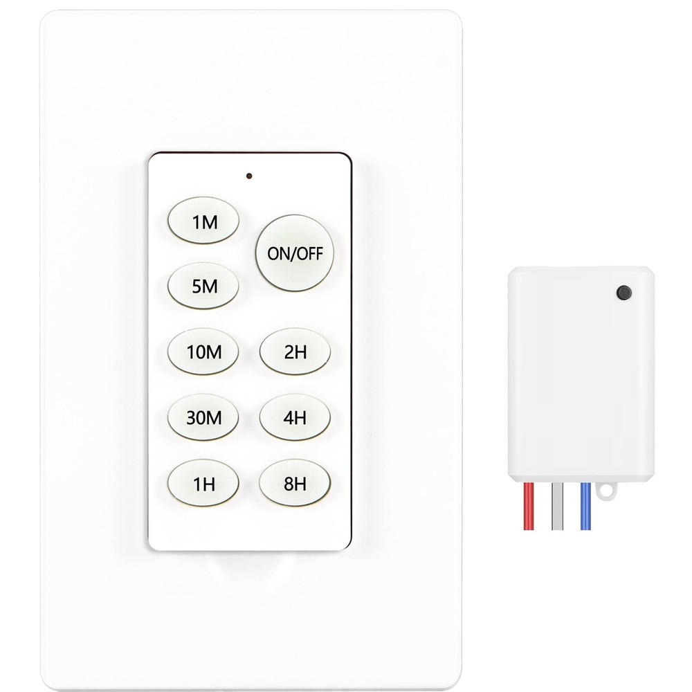 GREENBELL 8-Position Timer Switch, Countdown Timer and Receiver Kit, Remote C...