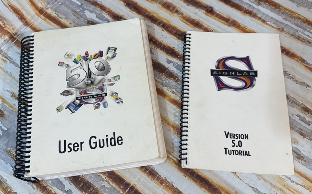 Vintage CADLink SignLab  5.0 Revision 4 May 1999 Doc 074 & Tutorial For Graphics