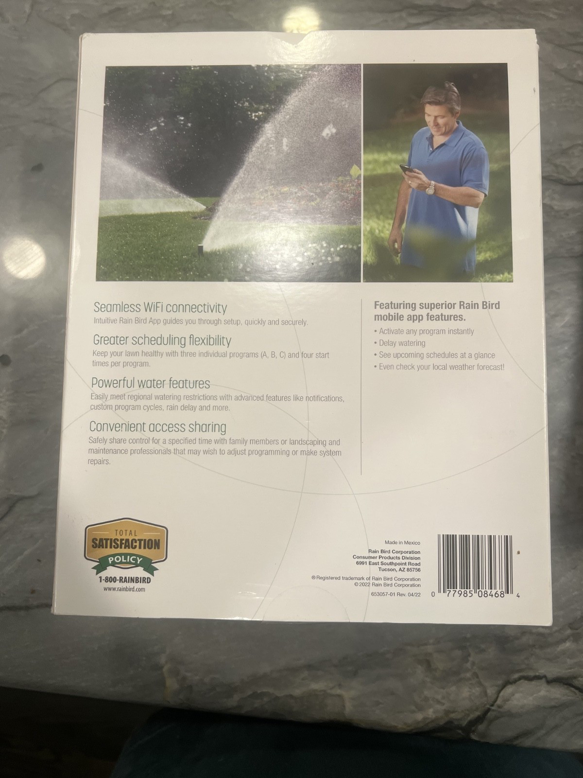 RAIN BIRD ARC8 APP-BASED INDOOR/OUTDOOR SMART WIFI IRRIGATION SPRINKLER TIMER