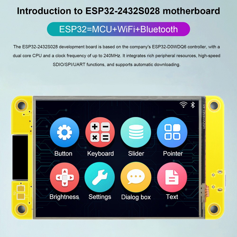 ESP32 Development Board WiFi Bluetooth 2.8 inch 240*320 Smart Display Module US