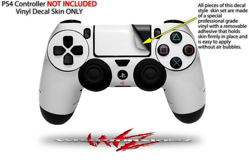 Skin for Playstation 4 Sony PS4 Controller Solids Collection White