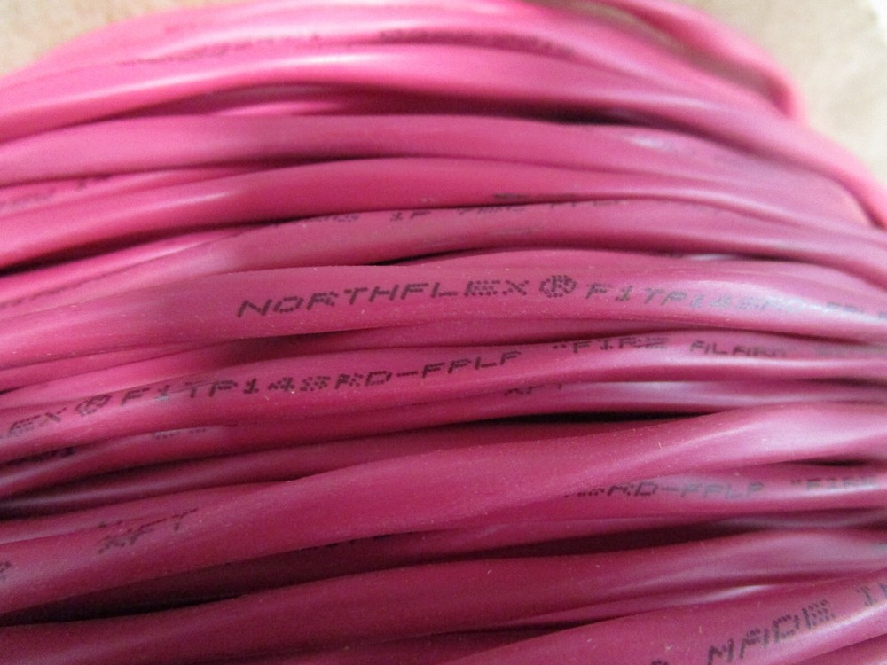 Northflex 14/2C Solid Bare Copper Fire Alarm Cable FPLP Red/1000ft