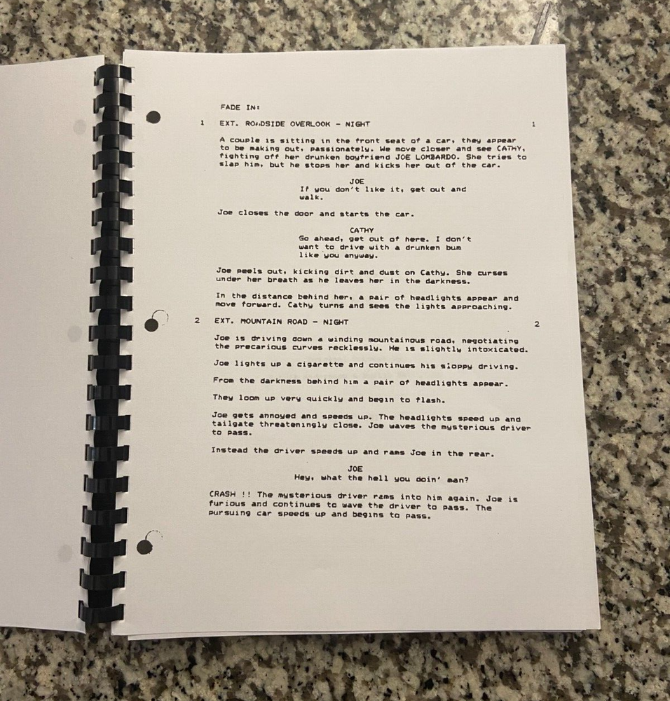 Killer Klowns from Outer Space Horror Movie Script Reprint Screenplay Script