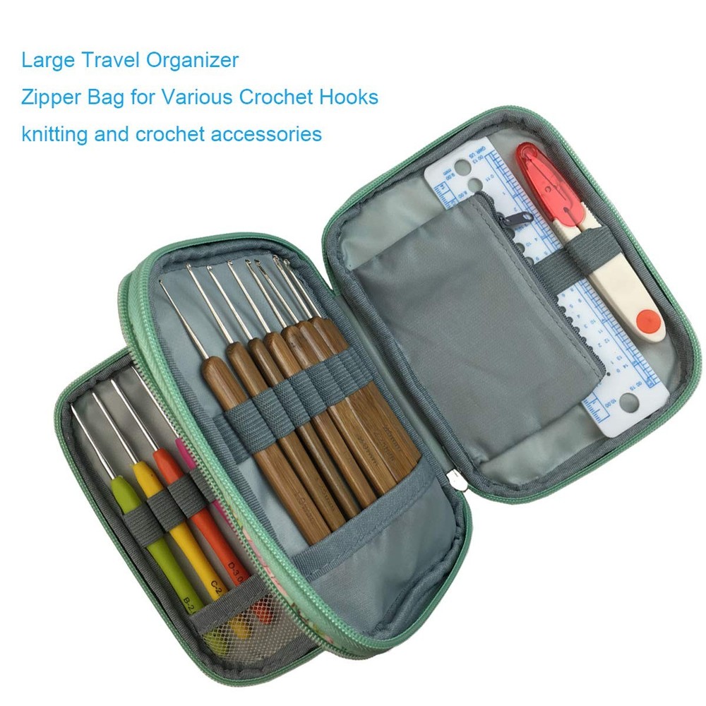 New Crochet Hook Case Without Hooks and Accessories, Zipper Storage LARGE