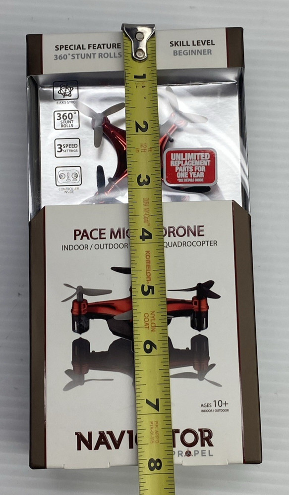 Micro Drone Propel Navigator Pace Wireless Quadcopter Beginner Stunt Drone Red