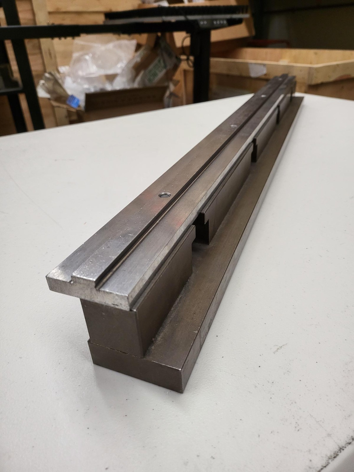 Press Brake 2V Die Holder 2.25" Tall X 2.362" Wide 32.87" Quick Change Die Rail