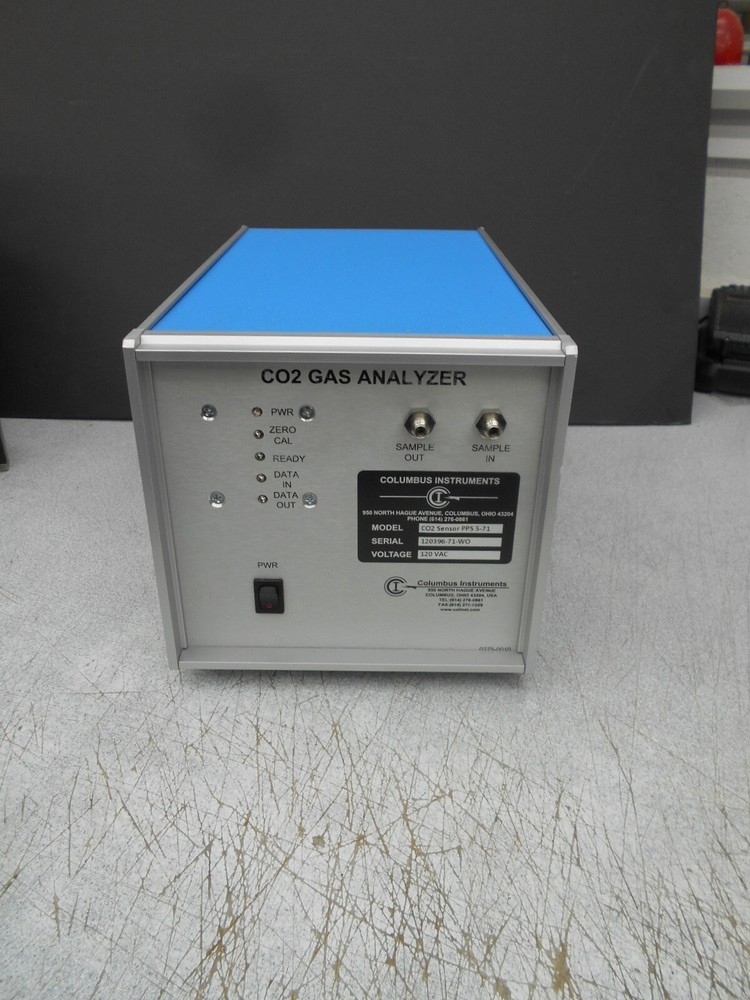 COLUMBUS INSTRUMENTS CO2 GAS ANALYZER CO2 SENSOR PPS 115VAC 60Hz