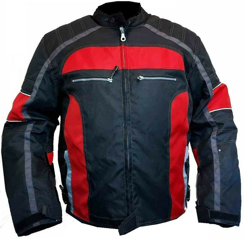 Red Motorcycle Jacket - Mens Small