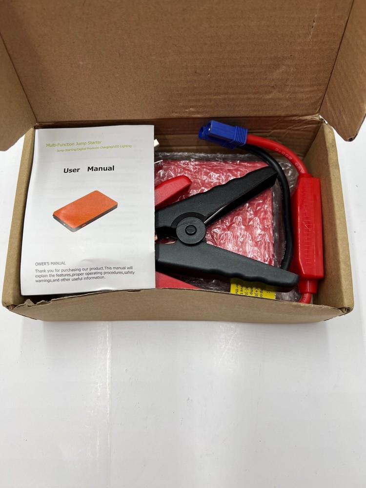 Portable Multi-Function Car Vehicle Jump Starter Power Bank Booster Red