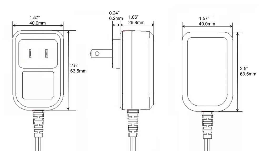 1 x AA Battery Replacement Eliminator Kit for Electronic Devices
