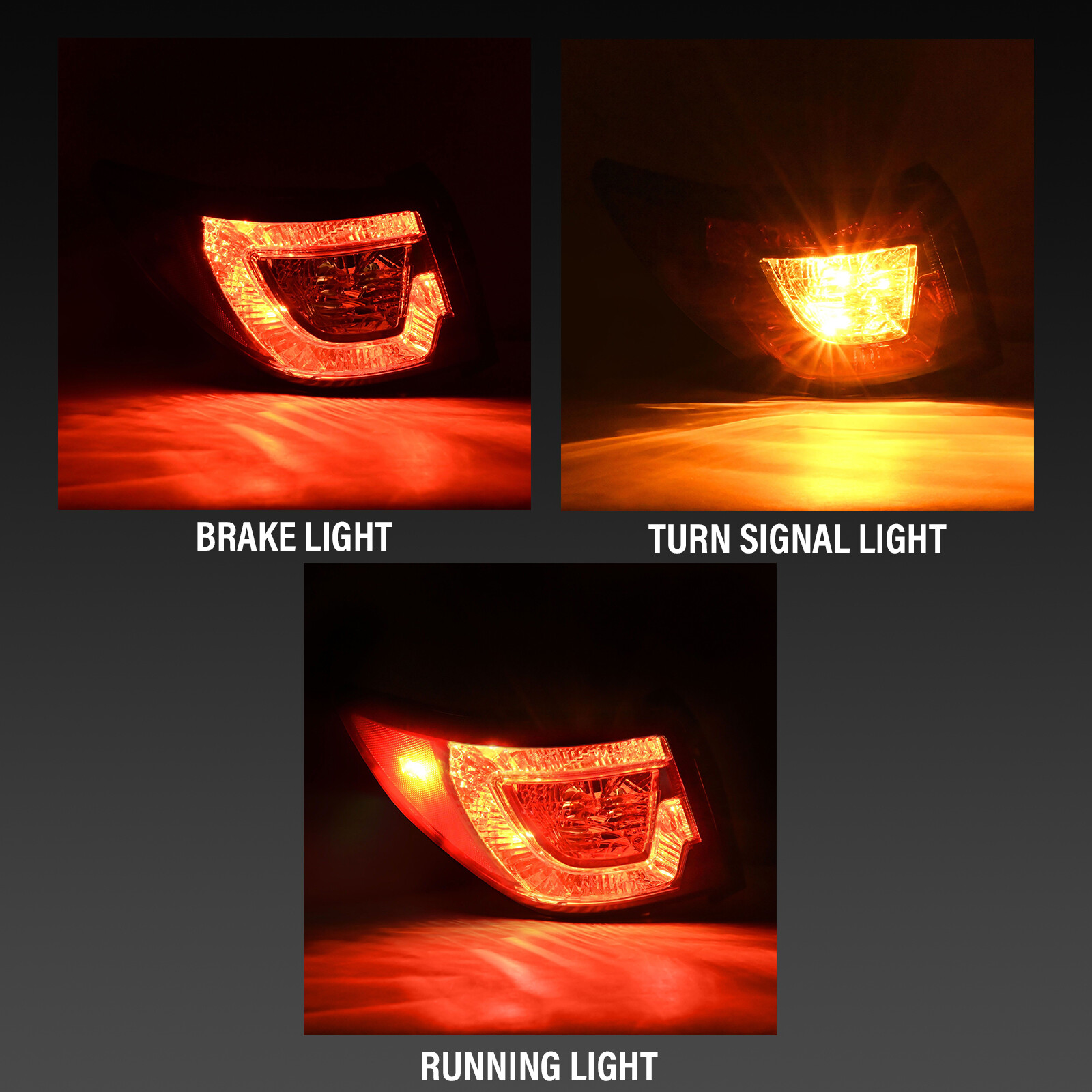 Red Tail Lights Lamps w/ Bulbs LH+RH For Chevy Traverse LS LT LTZ 2013-2017 DOT