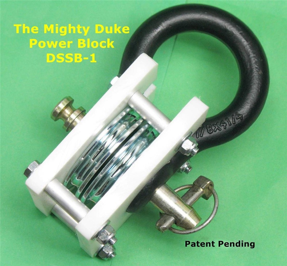 WIRE ROPE CABLE PULLEY DOUBLE SHEAVE Snatch Block & Tackle - 8 TONS