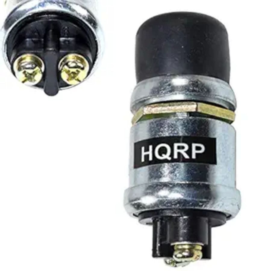 12V 50A Momentary Push-Button Starter Ignition Switch Compatible with Lawn Mower