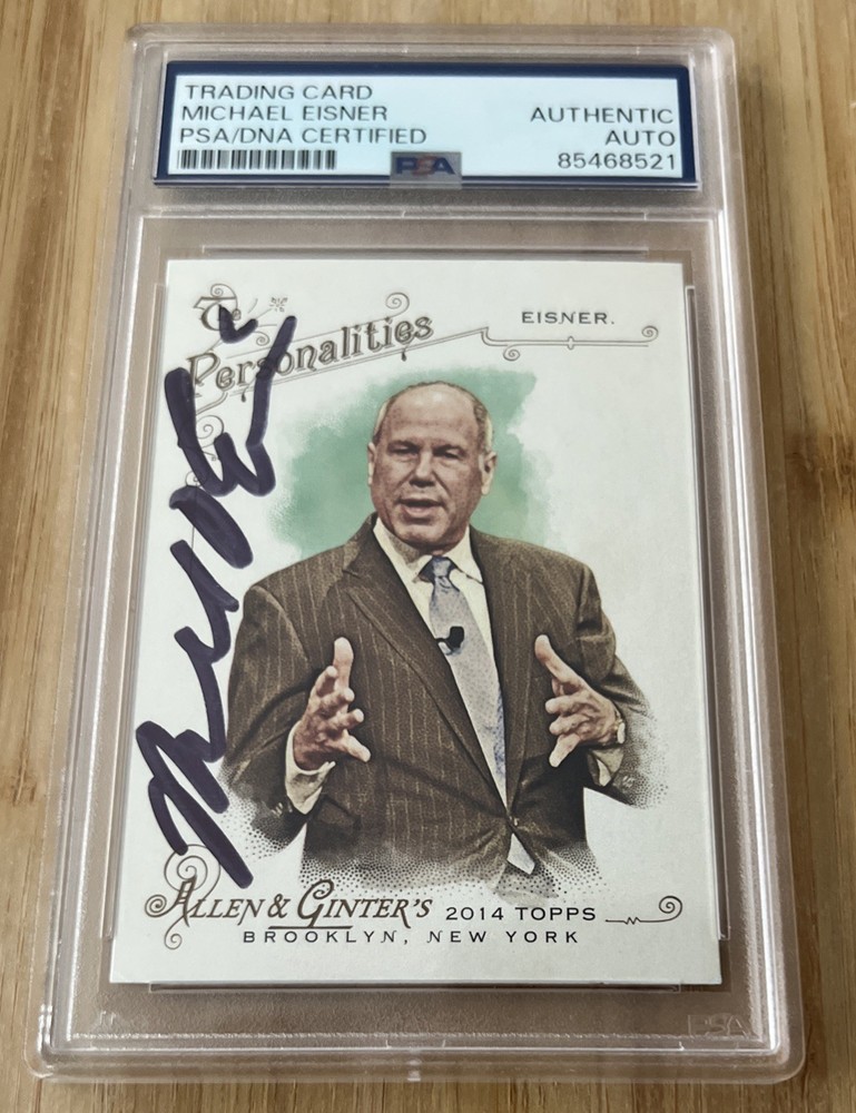 2014 Allen & Ginter Michael Eisner Auto Autograph Signed Card PSA