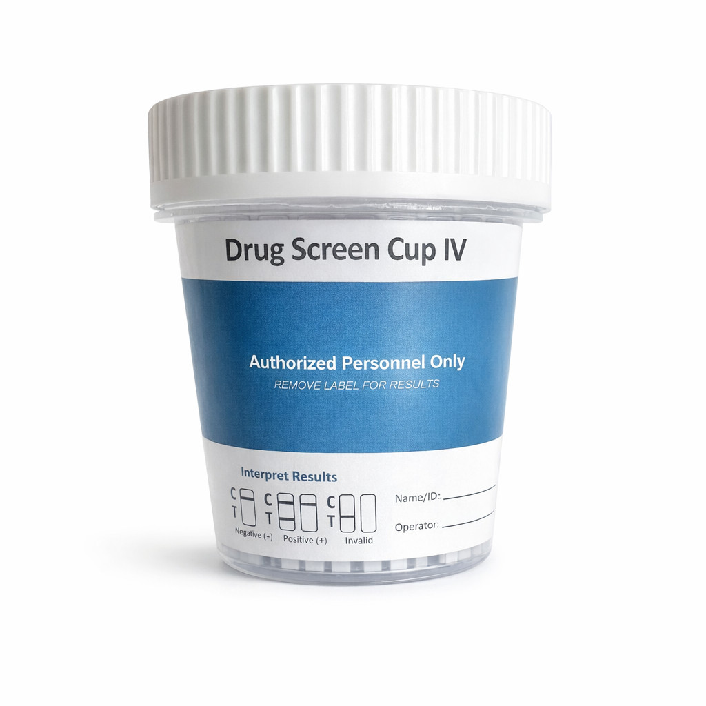 12 Panel Drug Test Cup – Includes Alcohol & FENT Detection - Free Shipping