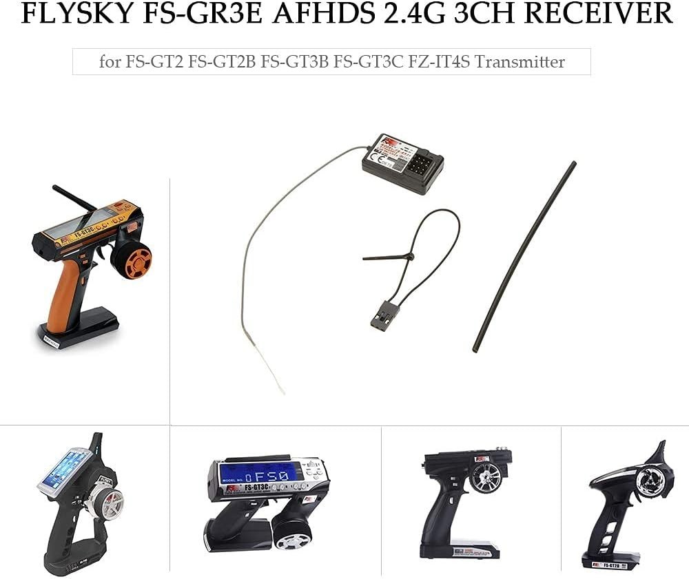 Reliable 3CH Flysky Receiver FS-GR3E AFHDS for RC Performance