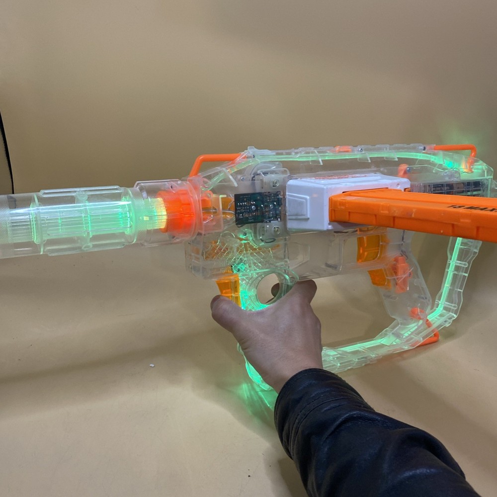 NERF Modulus Ghost Ops Evader Blaster Transparent LIghts Up （ seller FIXed)