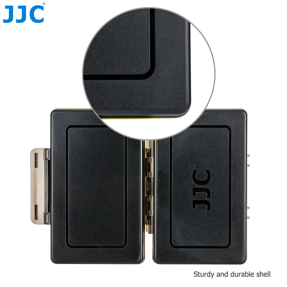 JJC 2 Camera Battery + 6 SD Memory Cards Case Box Holder for Canon LP-E6 LP-E6N