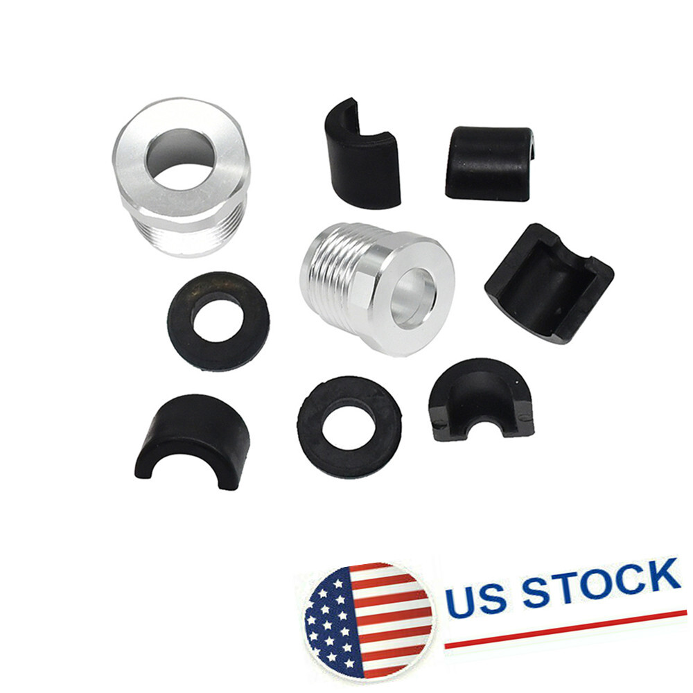 New Steering Reverse Aluminum Billet Cable Lock Nut + Half Ring Retainer+