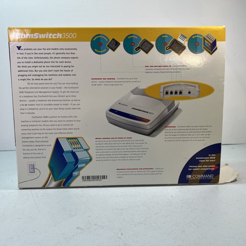 Command Communications Com (CS3500) 4-Ports External Switch