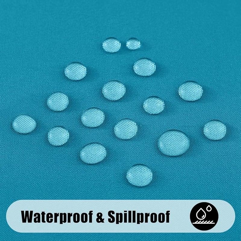 Waterproof Rectangular Tablecloth Reusable Anti-Scratch Polyester Dining Party