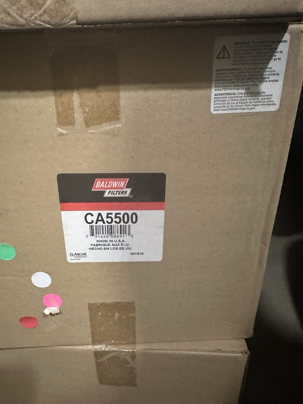 Air Filter Baldwin CA5500