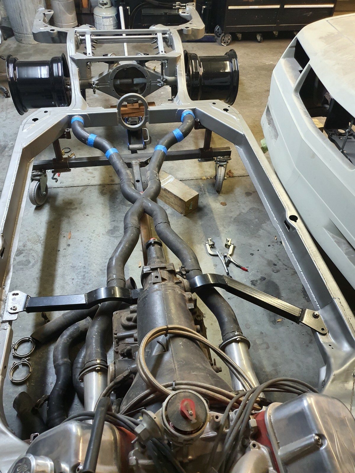 El Camino G-Body Pro Street Drag Tubbed BackHalf 4-Link Chassis Frame Race Ford9