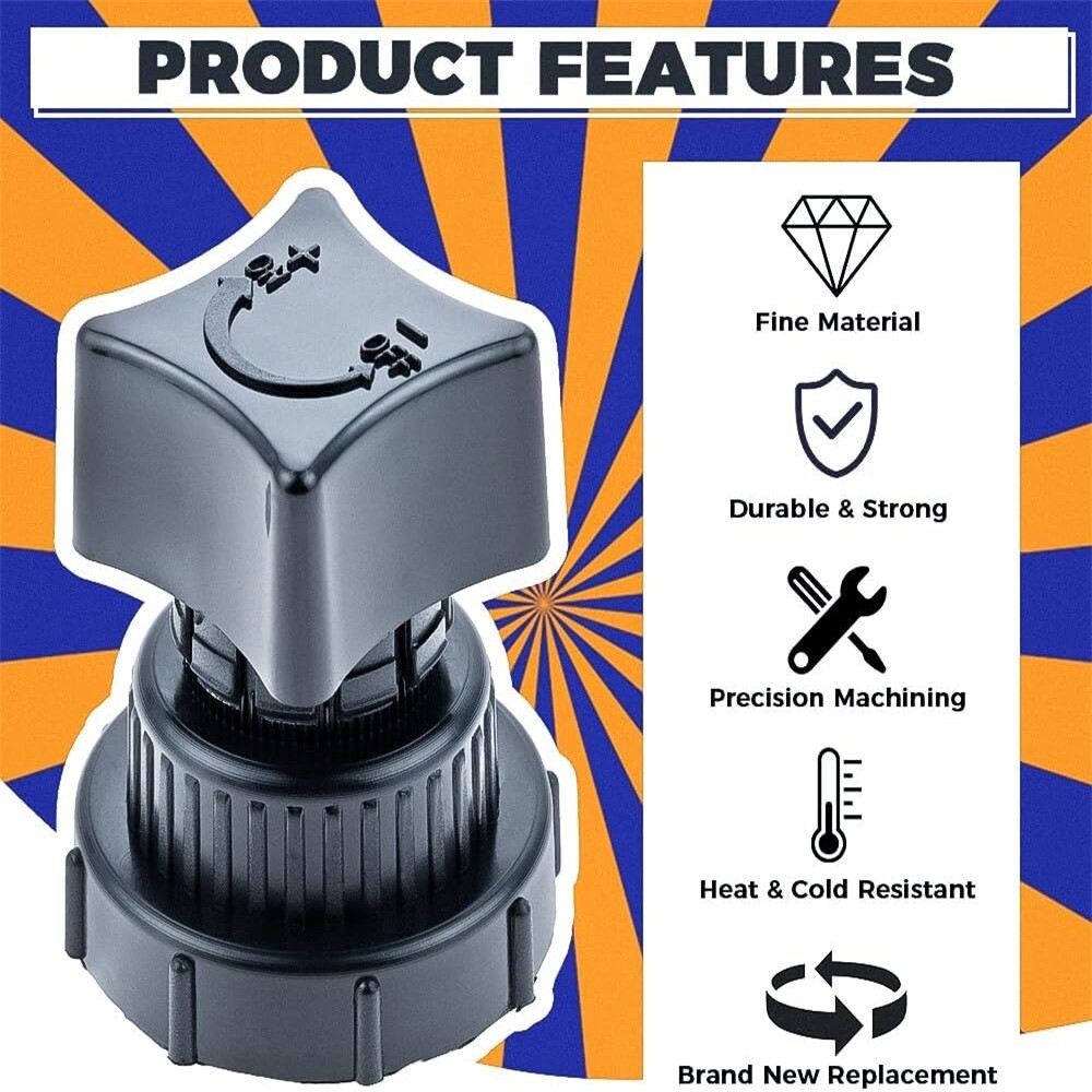 Manifold Plastic Air Compressor Regulator Valve Knob Compatible with Power Mate