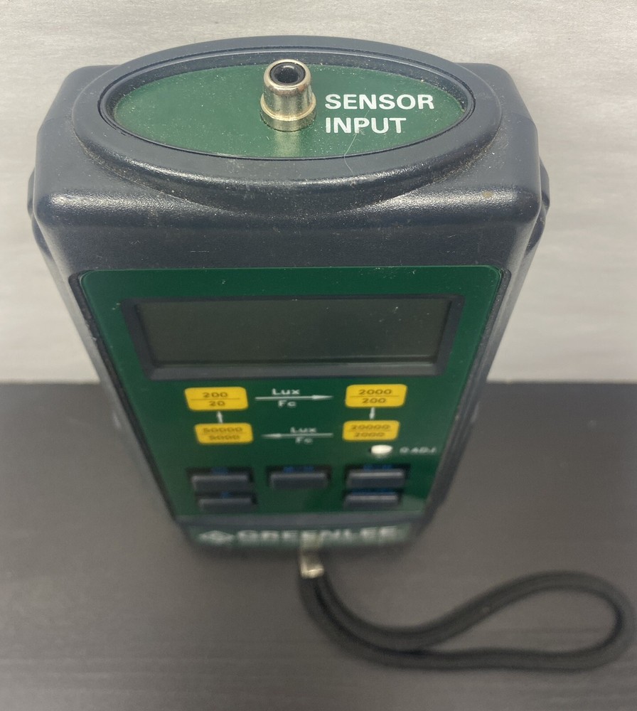 Greenlee Digital Light Meter 93-172 Lux Detector WORKING BUT NO SENSOR
