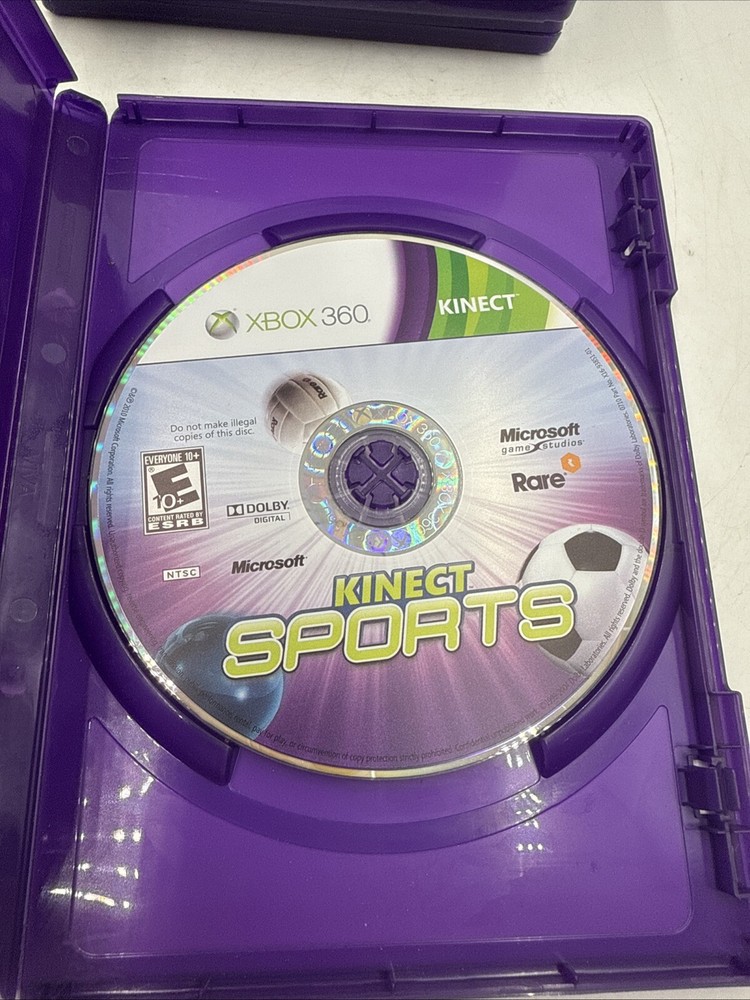 Xbox 360 Kinect Sensor Model 1414 with 6 Games Bundle -