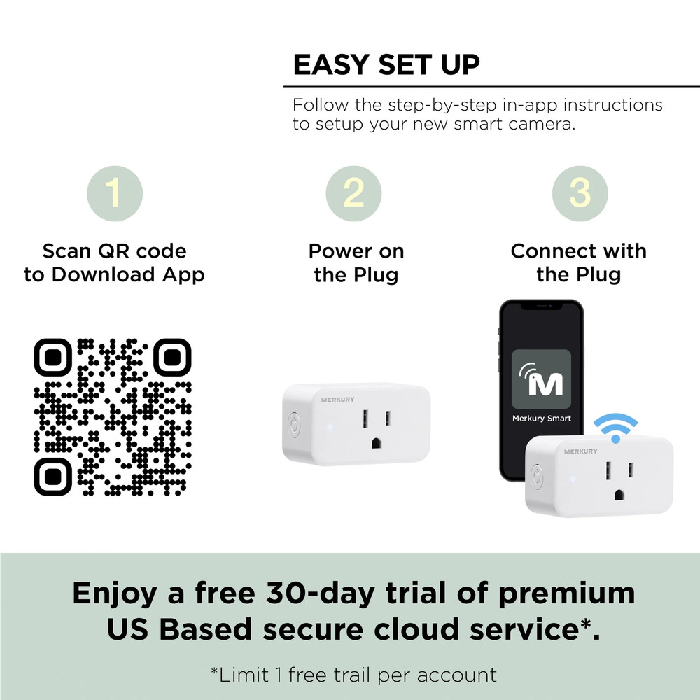 Wi-Fi Plug 3-Pack - Works with Alexa & Google Assistant