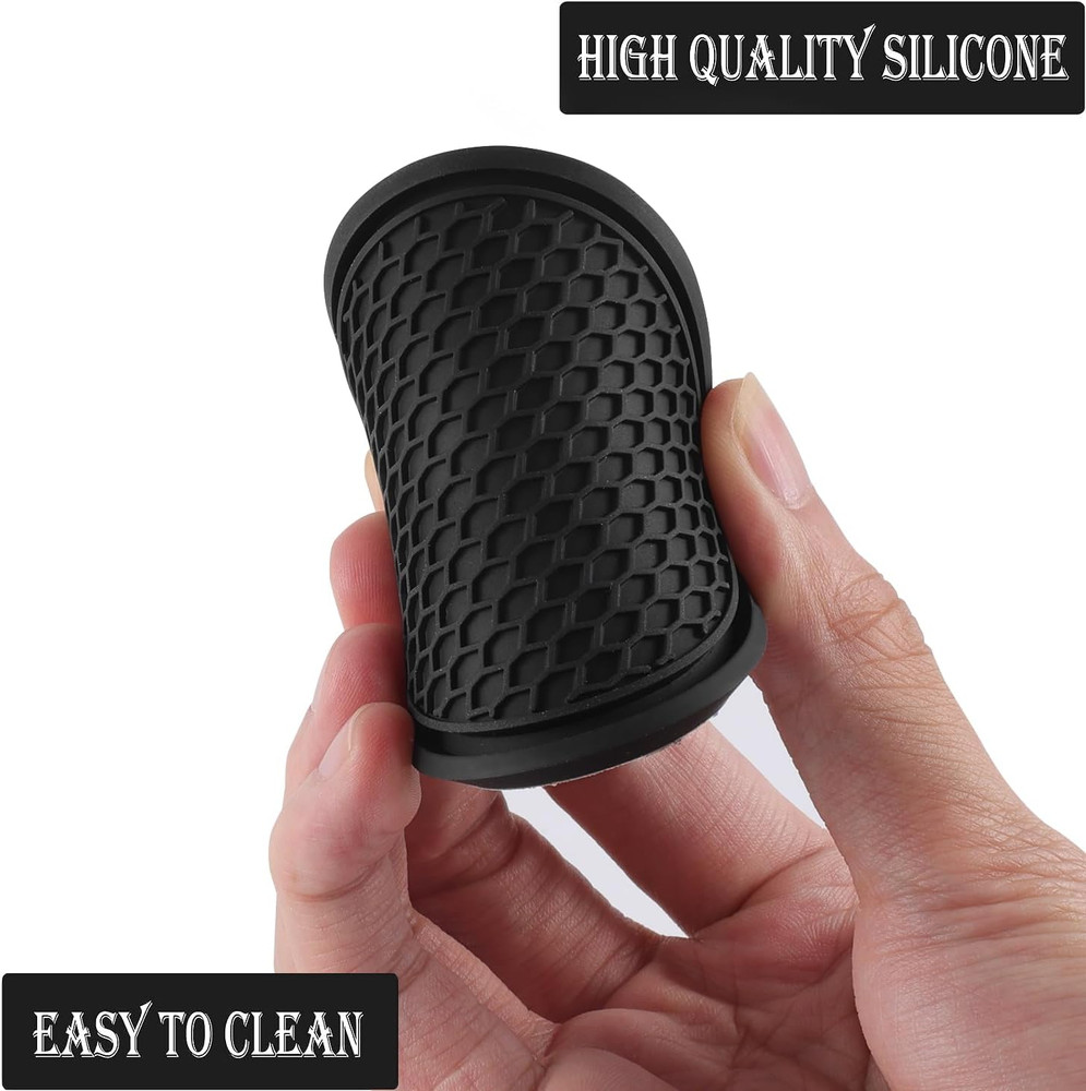 4Pcs Car Cup Holder Coasters Universal Non Slip Insert Auto Interior Black
