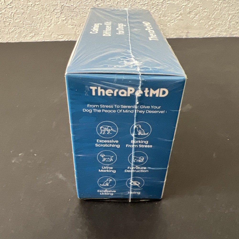 TheraPet MD Advanced Dog Calming Diffuser Kit (1 Diffuser + 2 Refills) New