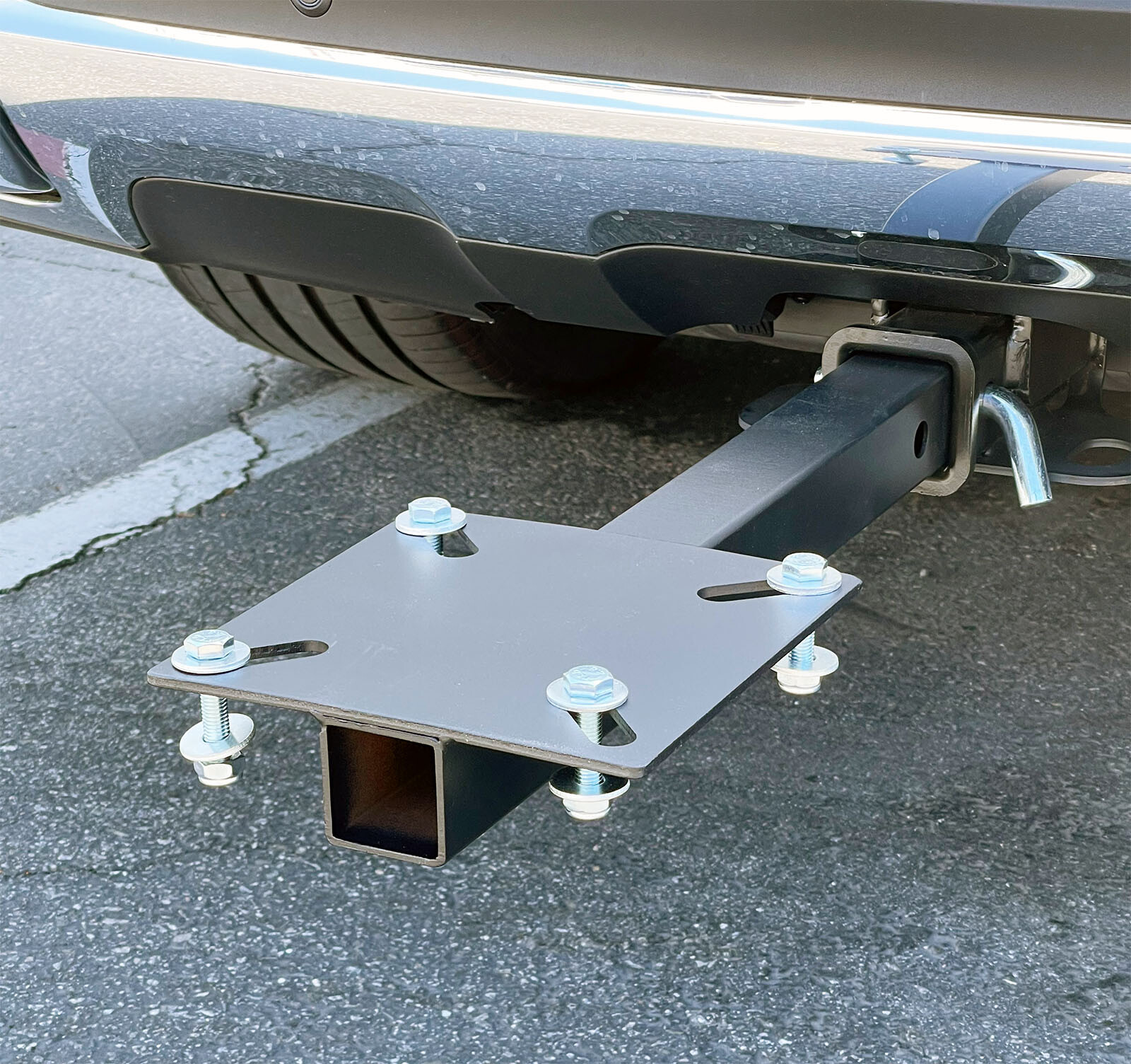 22" EXTENDED HITCH MOUNT VISE PLATE 7-7/8" x 7-7/8" BUFFER GRINDER HOLDER