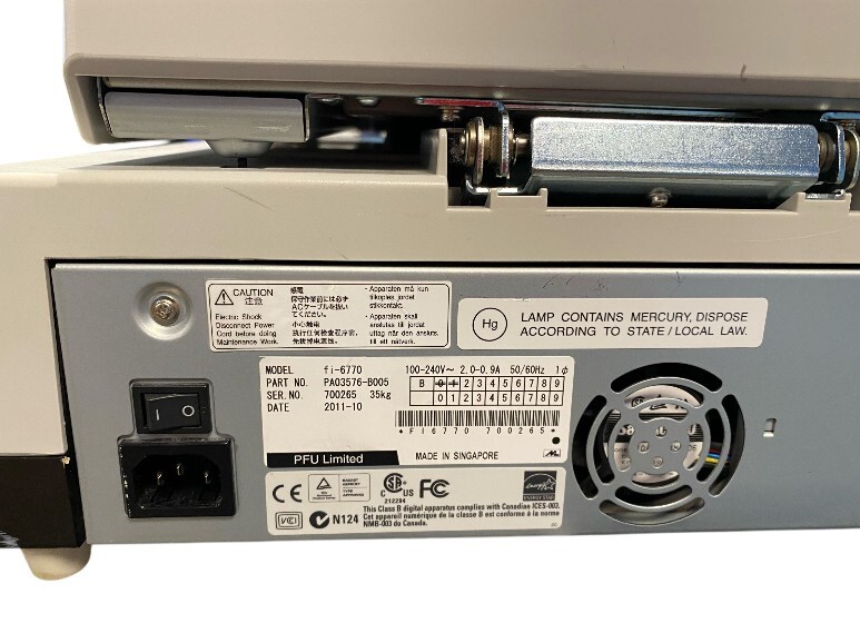 Fujitsu fi-6770 Flatbed Color Duplex Pass Through Document Scanner