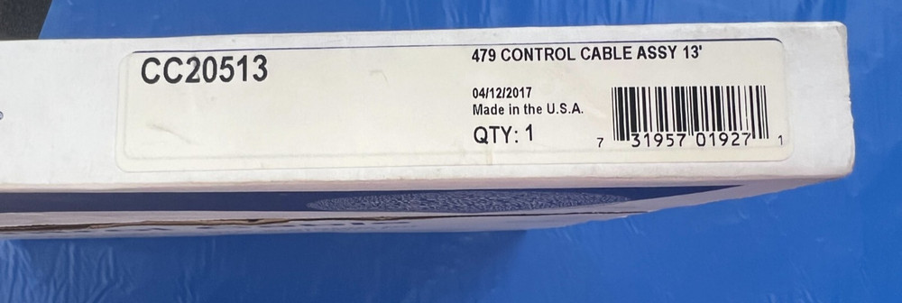 CC20513-CONTROL CABLE ASSY. 13'
