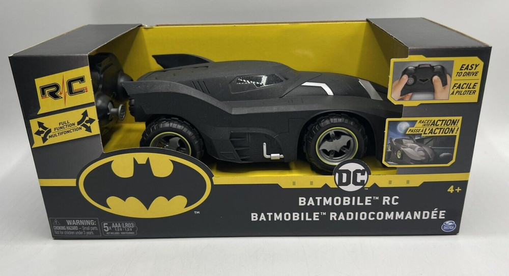 Batman Batmobile RC Full Function Remote Control Car Easy To Drive Approx. 9"